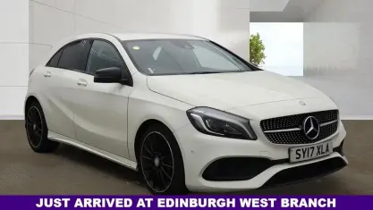 Used Mercedes A200 AMG Line Premium 136 HP (100 kW) 2017 White Hatchback