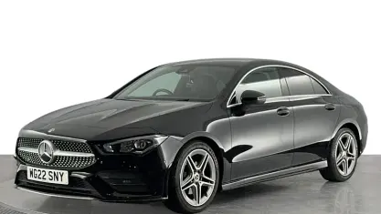 Used Mercedes CLA180 AMG line 136 HP (100 kW) 2022 Black Sedan