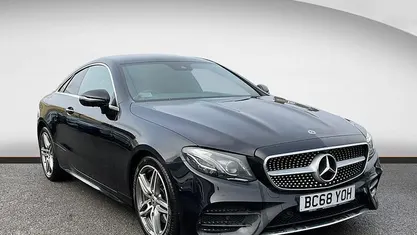 Used Mercedes E300 AMG line 245 HP (180 kW) 2019 Black Coupe