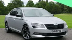 Silver Used 2017 Skoda Superb SportLine Hatchback | £16,795 (Fair price)