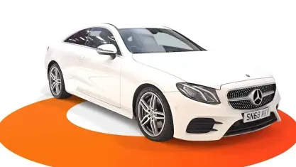 Used Mercedes E300 AMG line 245 HP (180 kW) 2018 White Coupe