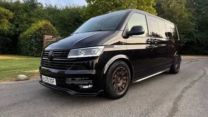 Used VW T6.1 Highline 204 HP (150 kW) 2020 Black Van