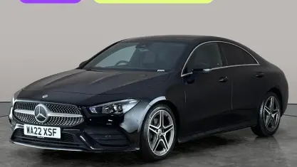 Used Mercedes CLA180 AMG line 136 HP (100 kW) 2022 Black Coupe