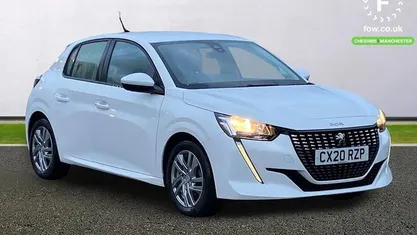 White Used 2020 Peugeot 208 Active Hatchback | £11,399 (Fair price)