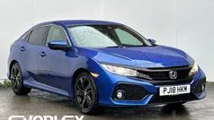 Blue Used 2018 Honda Civic SR Hatchback | £10,956 (Fair price)