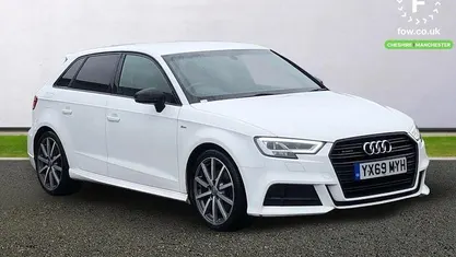 Used Audi A3 Sportback Black Edition 190 HP (139 kW) 2019 White Hatchback