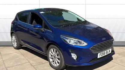 Used Ford Fiesta Titanium 125 HP (91 kW) 2018 Blue Hatchback