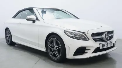 Used Mercedes C200 AMG line 184 HP (135 kW) 2019 White Cabriolet