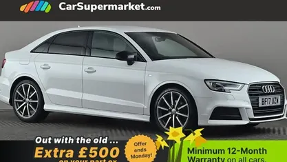 Used Audi A3 Black Edition 150 HP (110 kW) 2017 White Sedan