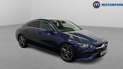 Used Mercedes CLA180 AMG line 136 HP (100 kW) 2022 Blue Sedan