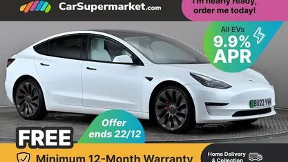 White Used 2022 Tesla Model 3 Performance Sedan | £22,697 (Fair price)