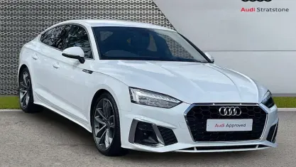 Used Audi A5 Sportback S-Line 204 HP (150 kW) 2022 White Hatchback