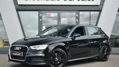 Used Audi A3 Sportback S-Line 190 HP (139 kW) 2018 Black Hatchback