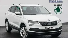 Moon white metallic Used 2020 Skoda Karoq SE L SUV | £17,995 (Fair price)