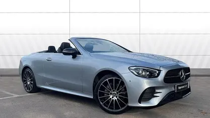 Used Mercedes E300 AMG line 265 HP (194 kW) 2022 Silver Cabriolet