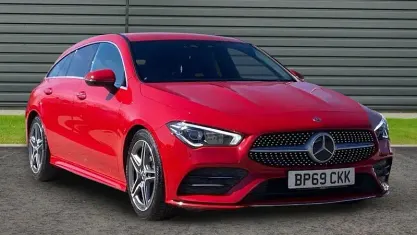 Used Mercedes CLA200 AMG line 150 HP (110 kW) 2019 Red Coupe