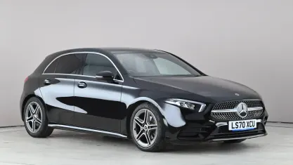 Used Mercedes A200 AMG line 163 HP (119 kW) 2020 Black Hatchback
