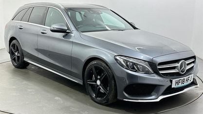 Używany Mercedes C220 AMG Line Premium Plus 170 KM (125 kW) 2018 Szary Kombi