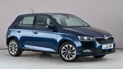 Used Skoda Fabia SE Drive 95 HP (69 kW) 2021 Blue Hatchback
