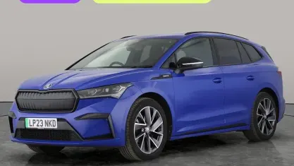 Used Skoda Enyaq iV SportLine 150 kW (204 HP) 2023 Blue SUV