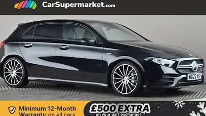 Black Used 2022 Mercedes A35 AMG Executive Hatchback | £26,176 (Fair price)