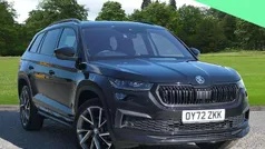 Black magic pearl effect Used 2022 Skoda Kodiaq SportLine SUV | £29,295 (Fair price)