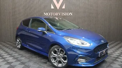 Used Ford Fiesta ST-Line 125 HP (91 kW) 2018 Blue Hatchback