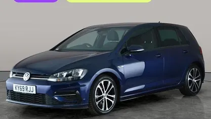Used VW Golf VII R-line 150 HP (110 kW) 2019 Blue Hatchback