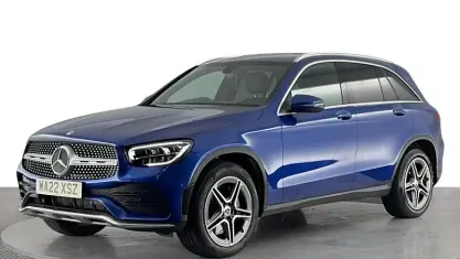 Used Mercedes GLC300 AMG line 272 HP (200 kW) 2022 Blue SUV