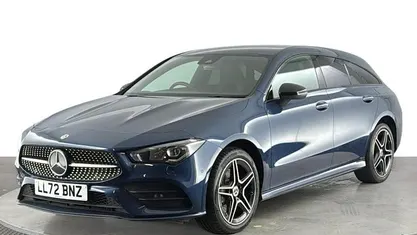 Blue Used 2022 Mercedes CLA250e Shooting Brake AMG Line Premium Estate | £18,240 (Fair price)