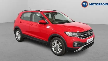 Used VW T-Cross SE 95 HP (69 kW) 2020 Red SUV
