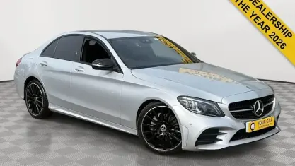 Used Mercedes C220 AMG line 194 HP (142 kW) 2020 Silver Sedan