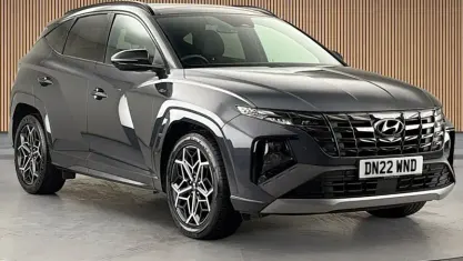 Used Hyundai Tucson N Line 150 HP (110 kW) 2022 Dark knight gray pearl SUV