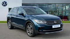 Nightshade blue Used 2022 VW Tiguan Elegance SUV | £26,043 (Fair price)