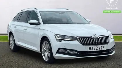 Used Skoda Superb SE L 150 HP (110 kW) 2022 White Estate