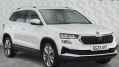 Moon white metallic Used 2023 Skoda Karoq SE L SUV | £23,347 (Fair price)