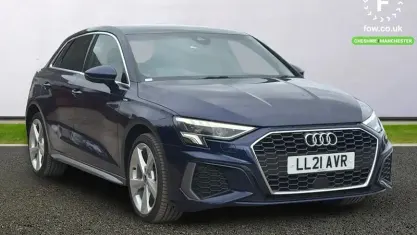 Used Audi A3 Sportback e-tron S-Line 204 HP (150 kW) 2021 Blue Hatchback