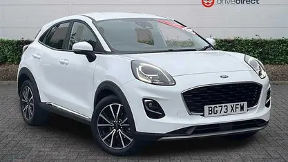 White Used 2023 Ford Puma Titanium Hatchback | £15,139 (Fair price)