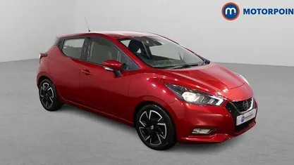 Used Nissan Micra Acenta 92 HP (67 kW) 2021 Red Hatchback