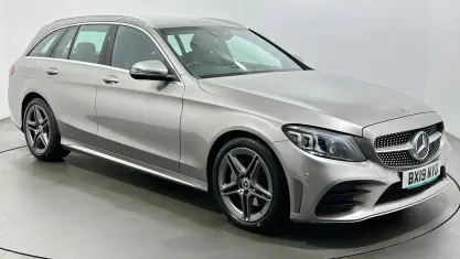 Used Mercedes C200 AMG Line Premium 184 HP (135 kW) 2019 Silver Estate