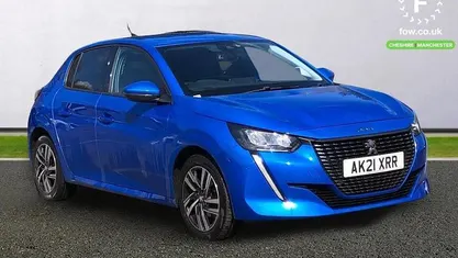 Used Peugeot 208 Allure 102 HP (75 kW) 2021 Blue Hatchback