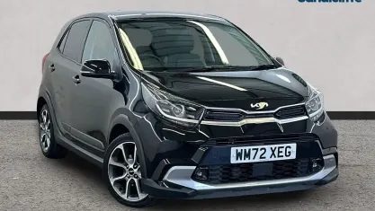 Begagnad Kia Picanto X-Line 66 HK (48 kW) 2023 Svart Halvkombi