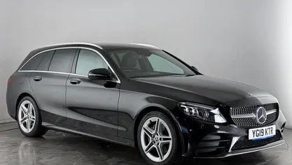Black Used 2019 Mercedes C200 AMG Line Premium Estate | £14,200 (Fair price)