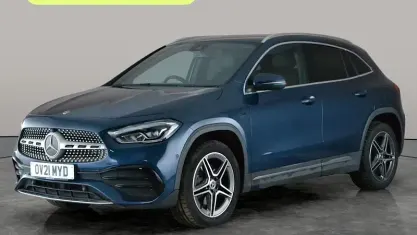 Second-hand Mercedes GLA250 Exclusive 218 CP (160 kW) 2021 Albastru SUV