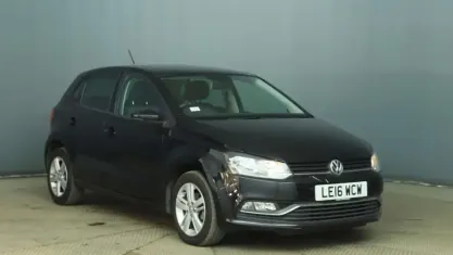 Used VW Polo Match 90 HP (66 kW) 2016 Black Hatchback