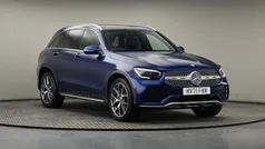 Manufaktur brilliant blue metallic finish Used 2021 Mercedes GLC300 AMG line SUV | £31,500 (Fair price)