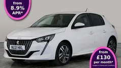 White Used 2021 Peugeot 208 Allure Hatchback | £10,366 (Fair price)