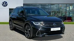 Deep black pearlescent Used 2022 VW Tiguan R-line SUV | £30,089 (Fair price)