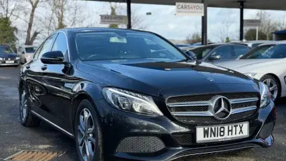 Used Mercedes C220 Premium 170 HP (125 kW) 2018 Black Sedan