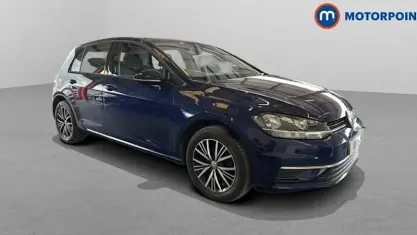 Used VW Golf VII SE 110 HP (80 kW) 2018 Blue Hatchback